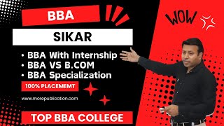 TOP BBA COLLEGE IN SIKAR  BEST BBA COLLEGE IN SIKAR 2025  ADMISSION  FEE [upl. by Zitah]