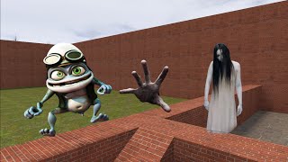 Crazy Frog Scary Hand And Kayako Saeki Nextbot Gmod [upl. by Colwin]