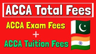 ACCA total fees  Acca tuition fees  Acca exams fees  perfect info [upl. by Hutson]