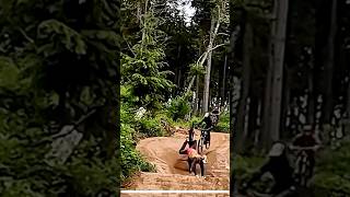 I think he bottomed out mtb mountainbike crash failfriday [upl. by Yar430]