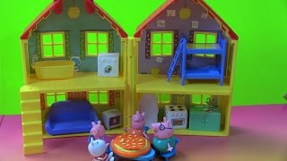 Ngôi Nhà Xinh Đẹp Của Heo Peppa PigNew Peppa Pigs Playhouse ampMake PlayDoh Pizza Muddy Puddle [upl. by Birdella]