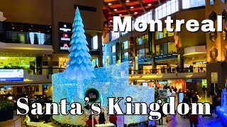 Santas Kingdom at Complexe Desjardins in Montreal Christmas Shopping Meet Santa [upl. by Quintin]