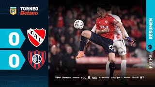 INDEPENDIENTE 0  0 SAN LORENZO I Resumen del partido  TorneoBetano 2024 [upl. by Amedeo]