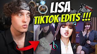 BLACKPINK LISA TIKTOK COMPILATION 😍  REACTION [upl. by Ahgem]