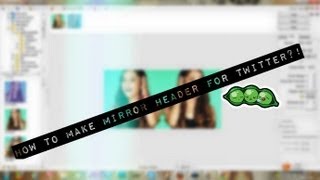 ✿ how to make a mirror header with photoscape ✿ [upl. by Elam]