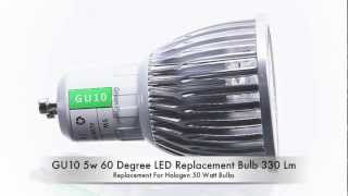 GU10 5w 60 degree LED Light Bulb 330 Lumens [upl. by Niwhsa]