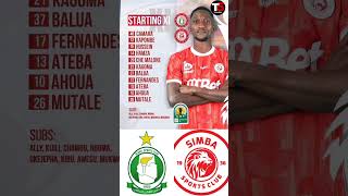 KIKOSI CHA KWANZA CHA SIMBA LEO VS AL AHLY TRIPOLI shorts youtubeshorts trendingshorts simbasc [upl. by Reerg]