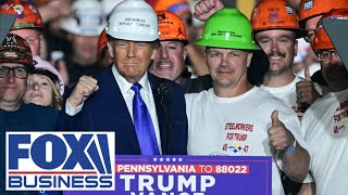 Trump wins major endorsement from PA steelworkers [upl. by Aehtorod]