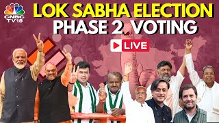 LIVE Lok Sabha Elections 2024 Phase 2  88 Lok Sabha Seats  BJP Vs Congress  Phase2 Voting  N18L [upl. by Reld]