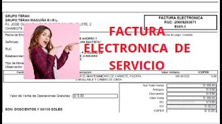 COMO EMITIR UNA FACTURA ELECTRONICA DE SERVICIO  SUNAT 2023 [upl. by Yblocaj137]