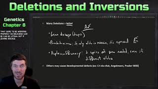 Chromosomal Rearrangements Deletions and Inversions  Genetics Ep 31 [upl. by Groos606]