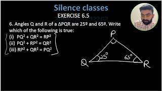 EX 65  Q 6  TRIANGLE AND ITS PROPERTIES  CHAPTER 6  ICSE [upl. by Neville]