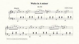 Chopin Waltz in A minor B 150 Op Posth [upl. by Par101]