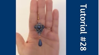 TUTORIAL PERLINE 28  Orecchini Roberta Beading tutorial [upl. by Ho]