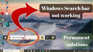 Permanently Solved Cant Type In The Search Bar On Windows 10 Keyboard Not Working In Search Bar [upl. by Eylhsa]