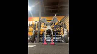 Straddle handstands  calisthenics motivation fitness gym handstands [upl. by Rafaellle]