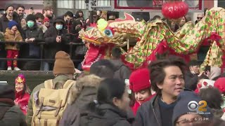 Stepped up security at Lunar New Year events in NYC [upl. by Ecnahc]