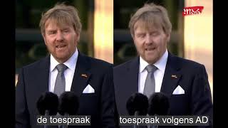 Mediamanipulatie van de toespraak van de koning tijdens de Nationale Herdenking op de Dam 4 mei 2020 [upl. by Llednahc]