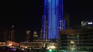 Dubai Burj Khalifa Fountain Show New Year’s Eve 2018 [upl. by Kappenne]