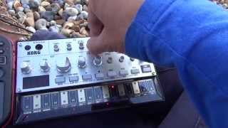 Korg Volca Bass at the beach [upl. by Nongim925]