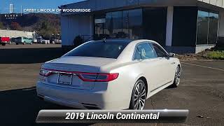 Certified 2019 Lincoln Continental Select Woodbridge  CT 3960A [upl. by Enaitsirhc]