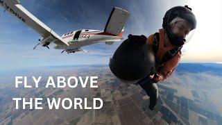 Beautiful Magic Carpet Ride Skydive  Immersive 360 VR [upl. by Denney]