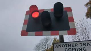 Nantwich Newcastle Road Level Crossing Cheshire Sunday 03112024 [upl. by Ahsinrev306]