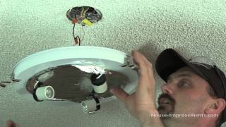 How To Replace A Ceiling Light Fixture [upl. by Edrock]