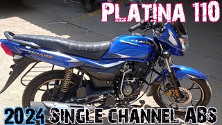 Bajaj platina110 with ABS braking review 2024 model tamil [upl. by Ennasil467]