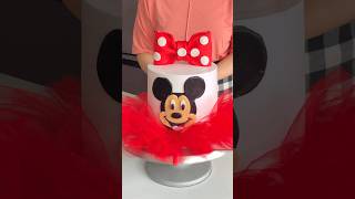 Mickey Mouse cake 🎂kidscakes kidscakedesine mickeymousecake redcake cakeforkids cakedesign [upl. by Ahsiek511]