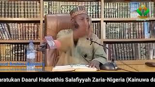 Riyaadu Salihin Darasi na 103 Mai Gabatarwa Malam Dawud Ibrahim Azzahiriy Daga Daarul Hadeethis S [upl. by Nerrol]