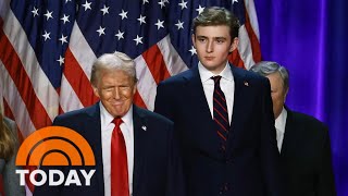 Trump credits son Barron for urging him to do Joe Rogan podcast [upl. by Demona]