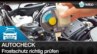 Auto Wintercheck  Frostschutz Kühlflüssigkeit messen prüfen  Auto Winter Tipps  83metoo [upl. by Kemeny973]