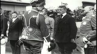 Kaiser Wilhelm II dedicates Germanys new Olympic Stadium on the 25th AnniversaryHD Stock Footage [upl. by Kameko]