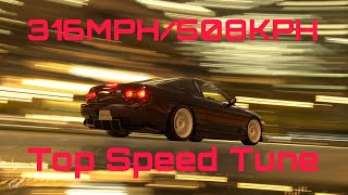 GT7  Nissan 180SX 316MPH508KMH TOP SPEED TUNE [upl. by Leirea831]