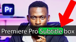 How To Create Animated Captions In Premiere Pro  Premiere Pro Subtitles [upl. by Airb]