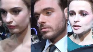 Cinderella  UK Premiere interviews  Lily James Richard Madden Helena Bonham Carter [upl. by Zigrang]