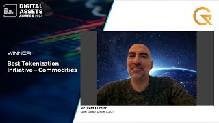 DAA24 Best Tokenization Initiative – Commodities Quorium [upl. by Jermain50]