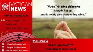 Radio thứ Hai 29072024  Vatican News Tiếng Việt [upl. by Ella]