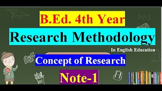 Research Methodology in English Education BEd 4th YearNote1 [upl. by Kralc]