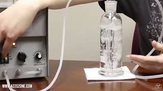 How To Use Glass Ozone Bubbler  Ozonated Water Demonstration ozone ozonegenerator ozonatedwater [upl. by High362]