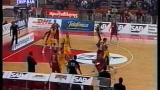 Olympiakos vs AEK 7569 Euroleague 2002 [upl. by Yzzik311]