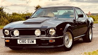 Classic Aston Martin V8 Vantage with 70litre conversion review Britains best supercar of the 80s [upl. by Walcott877]