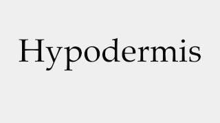 How to Pronounce Hypodermis [upl. by Bashee]