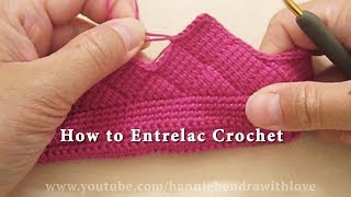 Mini Crochet Tutorial  How to Entrelac Crochet [upl. by Acinoev]