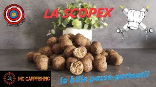 Recette la bouillette SCOPEX aimant à carpe [upl. by Cychosz]