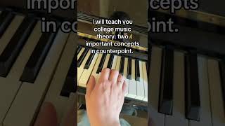 Two important concepts in counterpoint musictheory counterpoint [upl. by Adnilev]