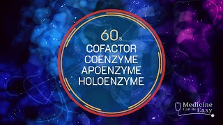 Biochemistry in 60 seconds Enzyme Cofactors [upl. by Anaoj185]