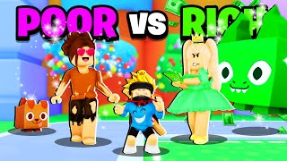 POOR MOM vs RICH MOM in Roblox Pet Sim 99 [upl. by Remoh169]