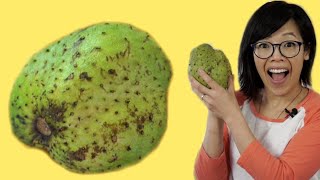 SOURSOP Fruit  Fruity Fruit Taste Test [upl. by Weatherley]